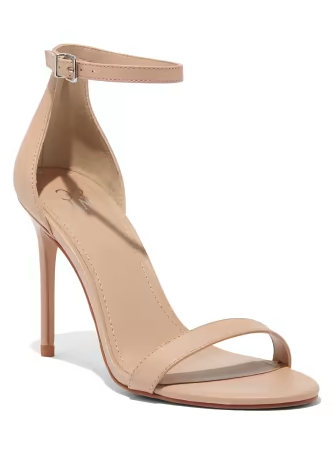 Nude High Heel with Ankle Strap